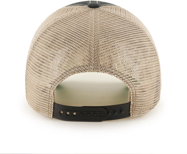 Chicago Blackhawks 47 Brand Vintage Black Tuscaloosa Clean Up Cap - lovemycap