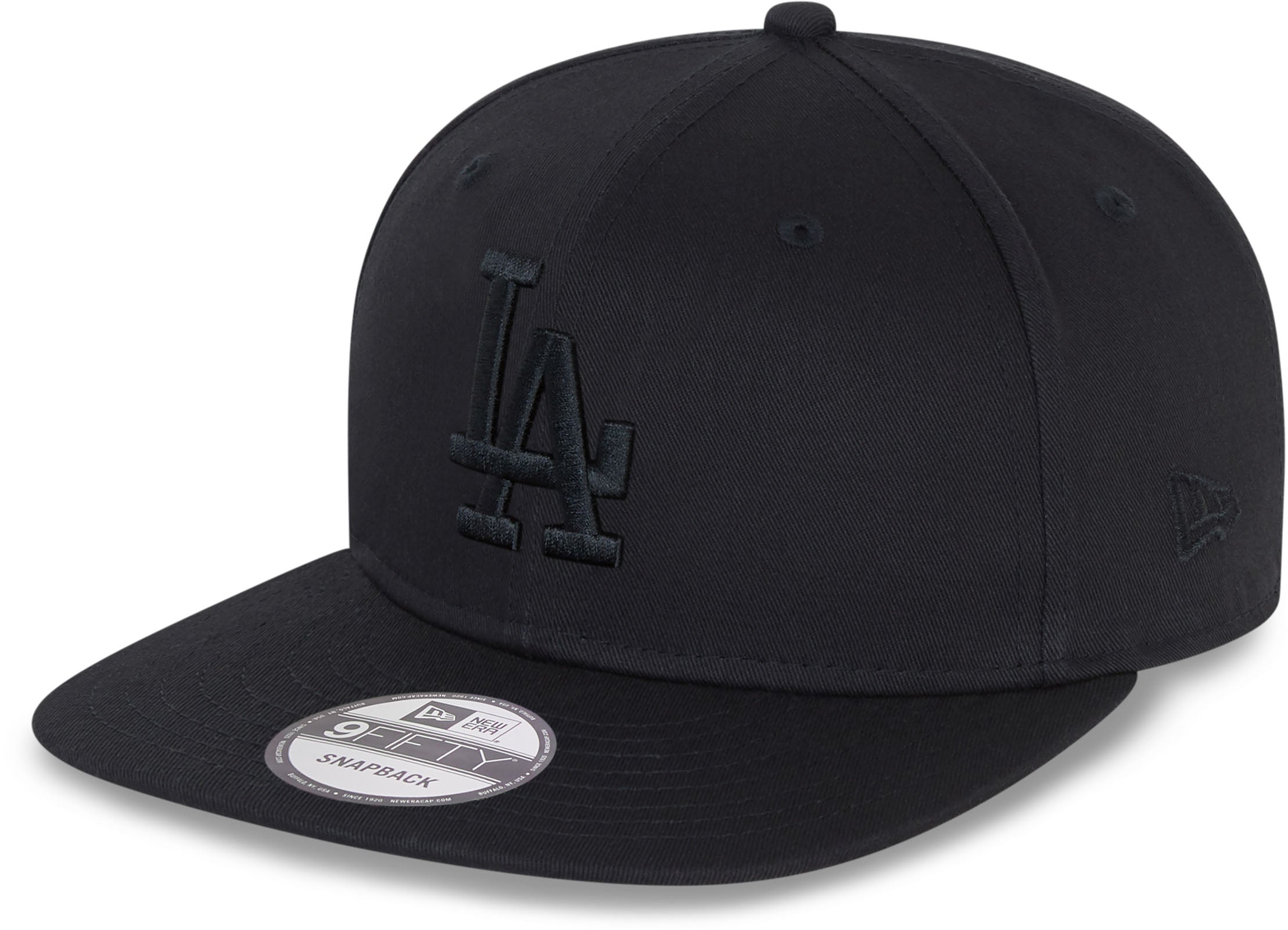 LOS DOYERS BLACK SNAP BACK HAT PUFF 3D LOGO BRAND NEW MLB LOS ANGELES  DODGERS