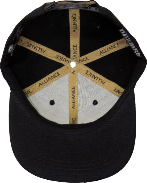 World Of Warcraft Alliance Black Snapback Cap - pumpheadgear, baseball caps