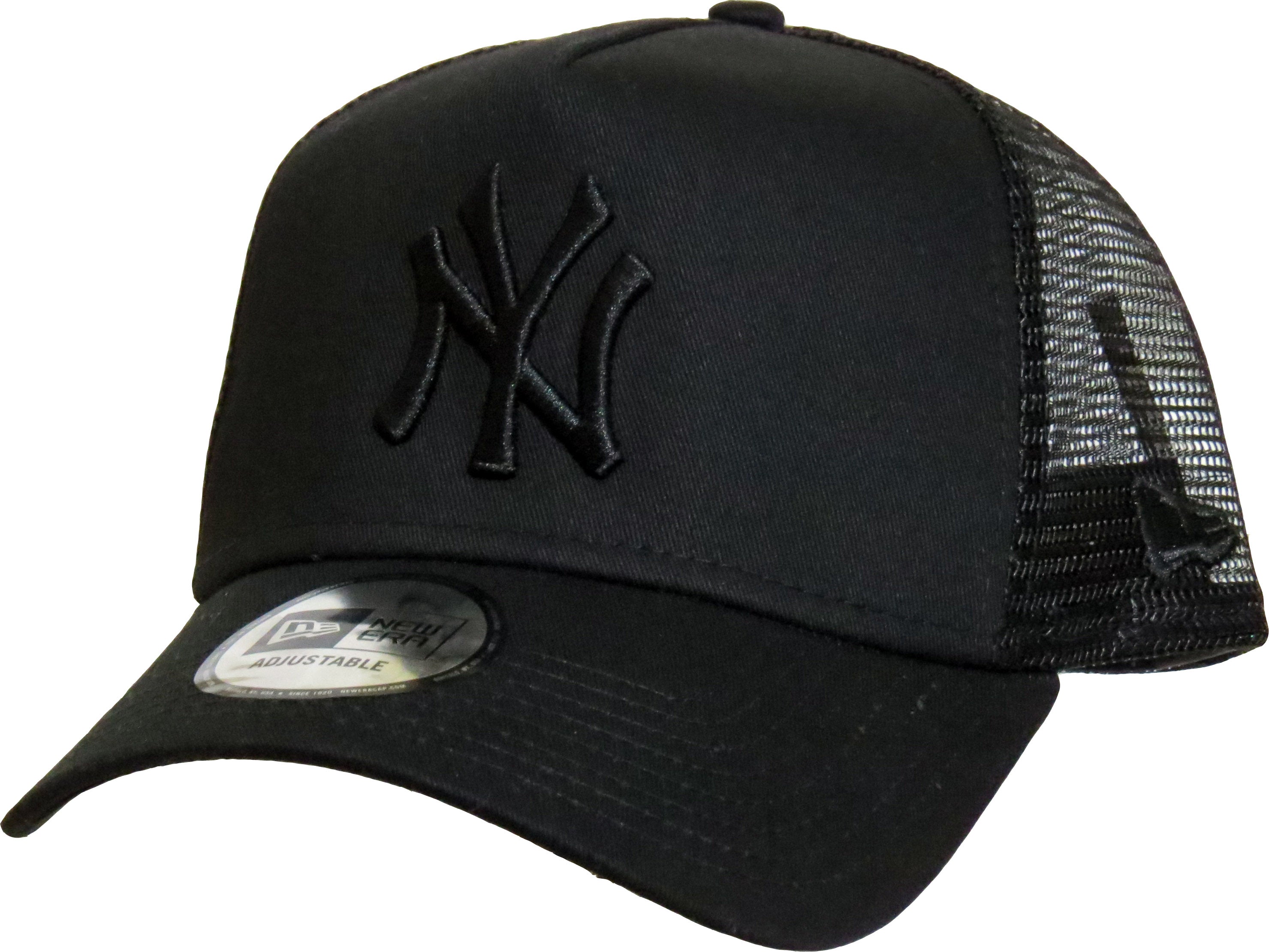 Sicilië medeleerling Trechter webspin NY Yankees New Era All Black Clean Trucker Cap – lovemycap