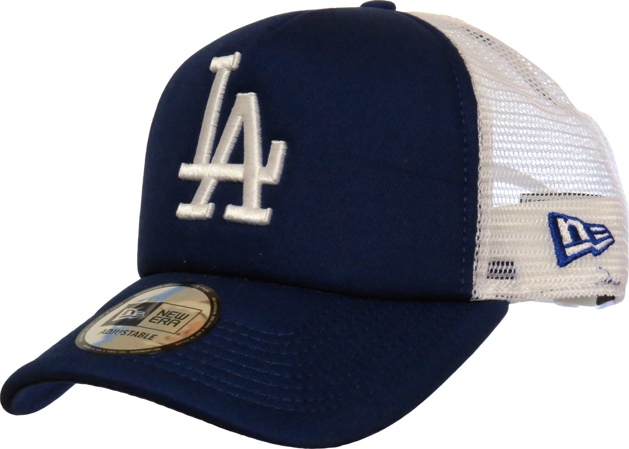 47 Brand MLB LA Dodgers baseball cap in white with blue pinstripes