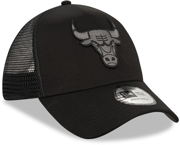 Chicago Bulls New Era NBA Team Black A-Frame Trucker Cap - pumpheadgear, baseball caps