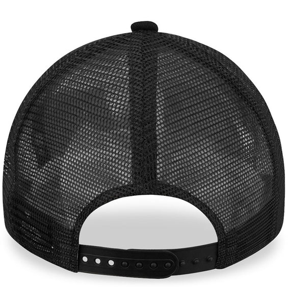 Chicago Bulls New Era NBA Team Black A-Frame Trucker Cap - pumpheadgear, baseball caps