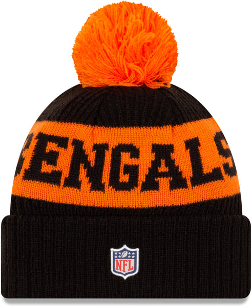 Cinncinati Bengals New Era NFL On Field 2020 Sport Knit Bobble Hat - lovemycap