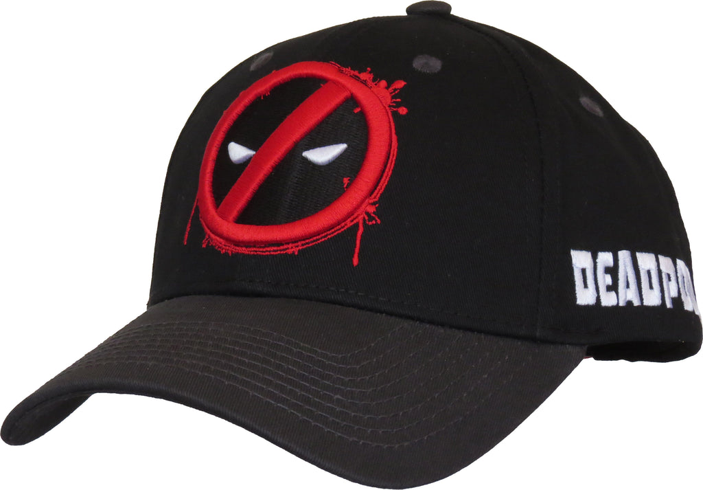 Marvel Comics Deadpool Splash Logo Adjustable Cap - pumpheadgear, baseball caps