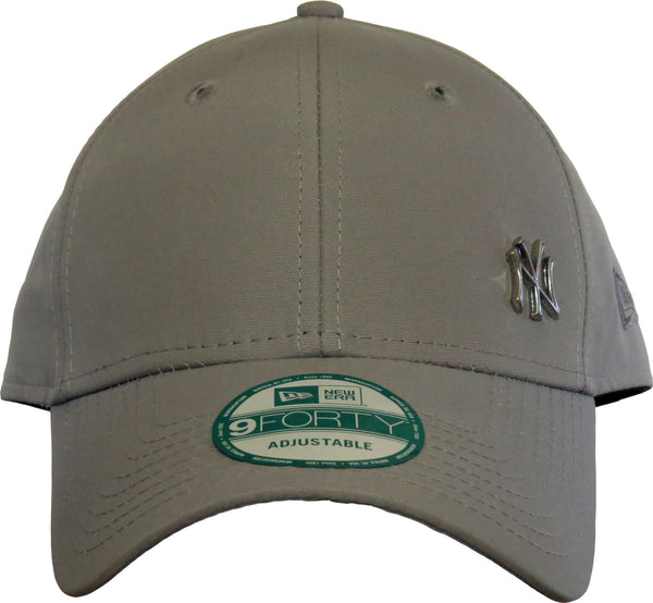 New Era 940 Flawless NY Logo Grey Baseball Cap - pumpheadgear, baseball caps