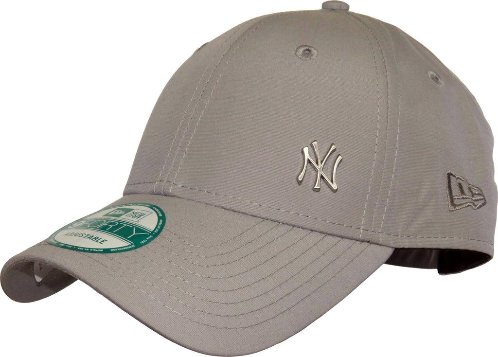 New Era 940 Flawless NY Logo Grey Baseball Cap - pumpheadgear, baseball caps
