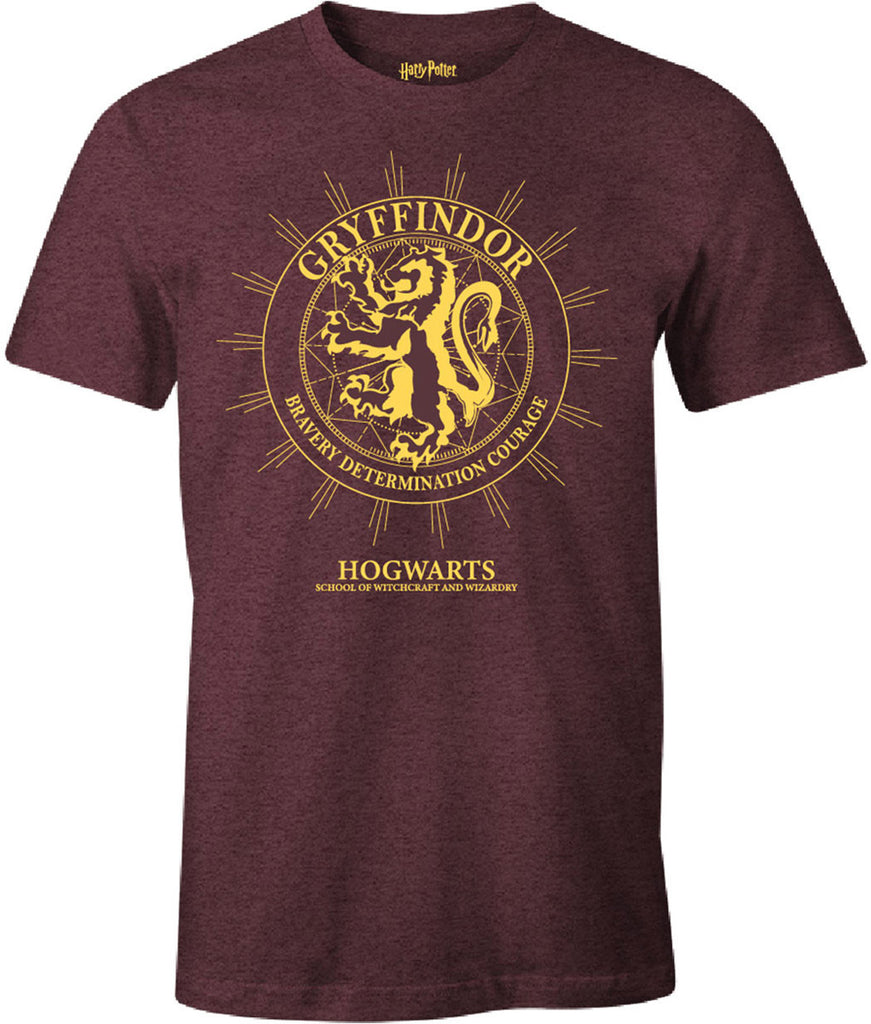 Harry Potter Gryffindor Bravery Burgundy T-Shirt - lovemycap