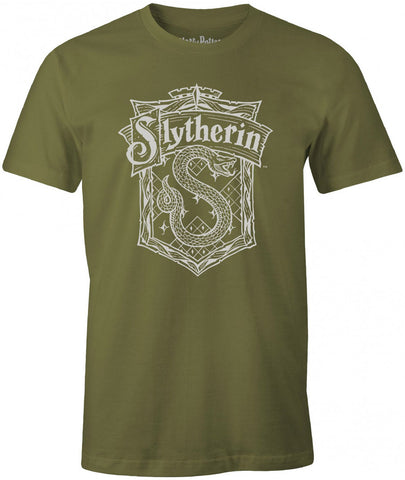 Harry Potter Slytherin House Khaki T-Shirt - lovemycap