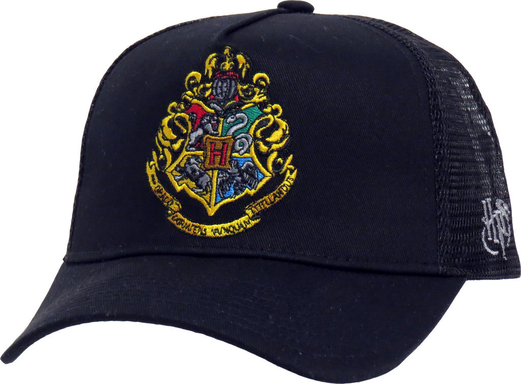 Harry Potter Hogwarts Black Trucker Cap - lovemycap