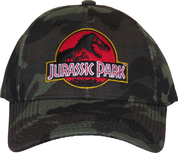 Jurassic Park Adjustable Camo Cap - pumpheadgear, baseball caps