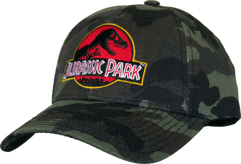 Jurassic Park Adjustable Camo Cap - pumpheadgear, baseball caps