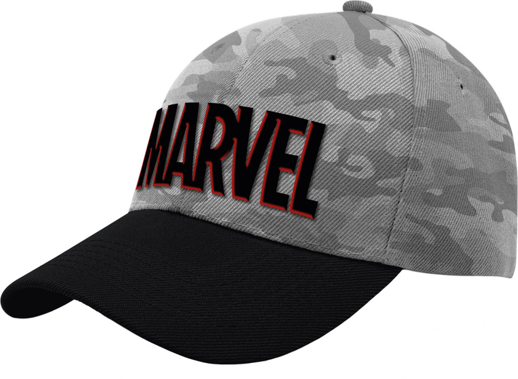Marvel Grey Camo Baseball Cap - lovemycap