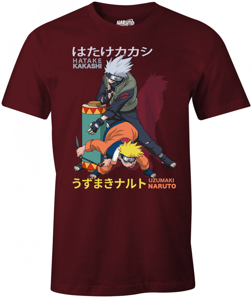 Naruto Kakashi Burgundy T-Shirt - lovemycap