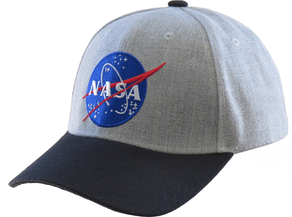 NASA Logo Grey Baseball Cap - lovemycap
