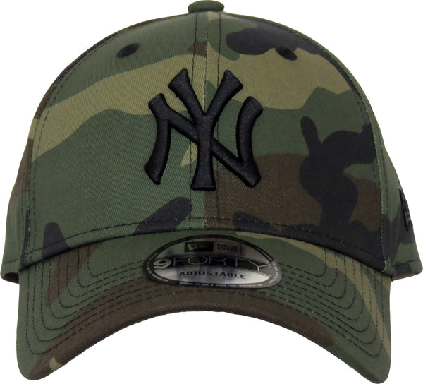 New York Yankees New Era 9Forty League Basic Camo Baseball Cap - pumpheadgear, baseball caps