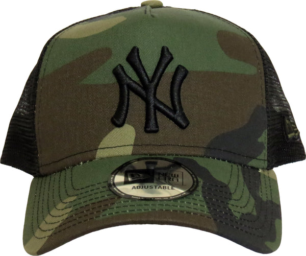 New York Yankees New Era Woodland Camo Clean Trucker Cap - pumpheadgear, baseball caps