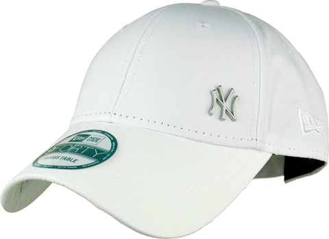 New Era 940 Flawless NY Logo White Baseball Cap - pumpheadgear, baseball caps