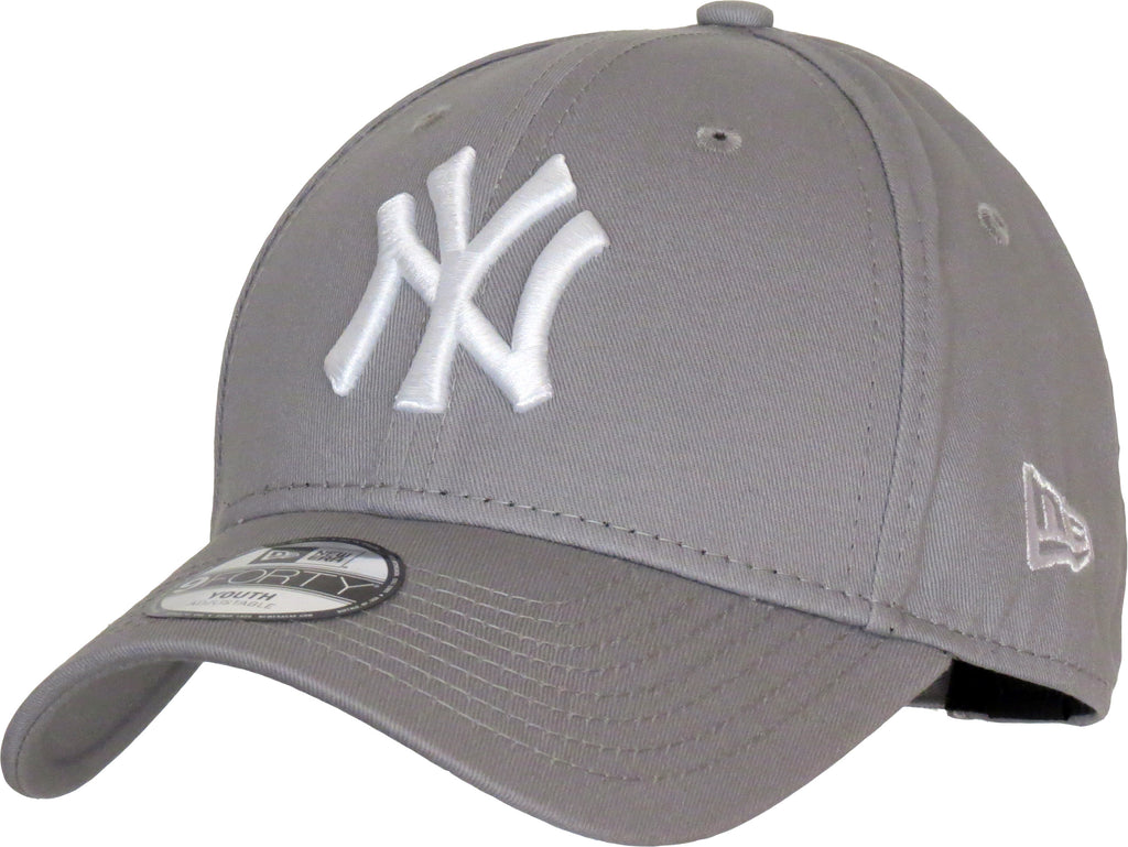NY Yankees New Era 940 Kids Grey Baseball Cap - pumpheadgear, baseball caps