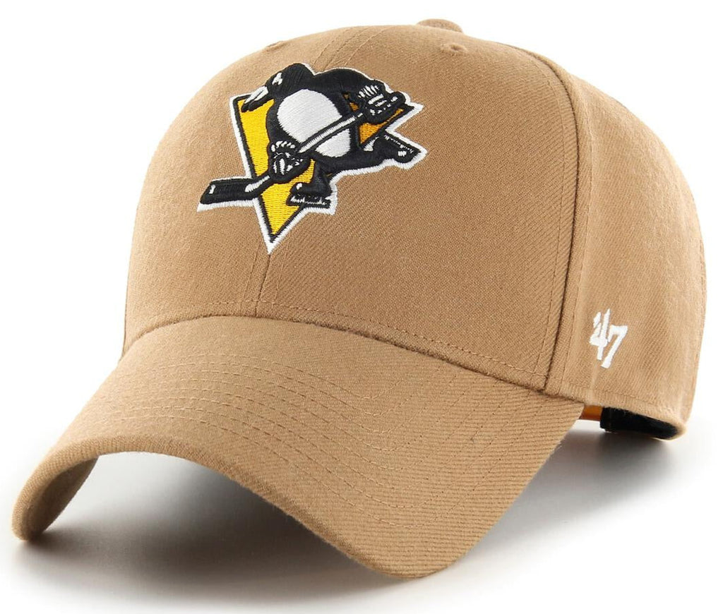 Pittsburgh Penguins 47 Brand MVP NHL Team Camel Snapback Cap - lovemycap