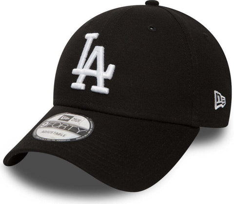 LA Dodgers New Era 940 League Essential Black Baseball Cap - lovemycap