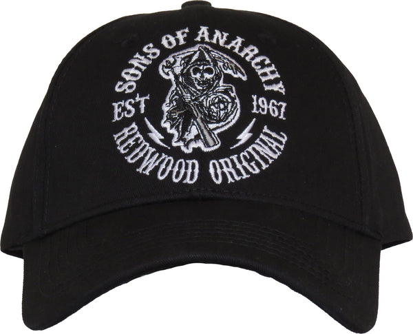 Sons Of Anarchy Redwood Black Baseball Cap - pumpheadgear, baseball caps