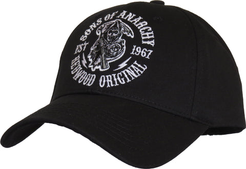 Sons Of Anarchy Redwood Black Baseball Cap - pumpheadgear, baseball caps