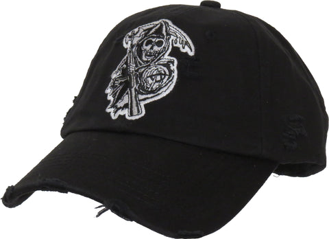 Sons Of Anarchy Destroyed Black Cap - pumpheadgear, baseball caps