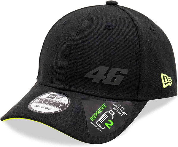 VR46 New Era 9Forty Repreve Black Cap - lovemycap